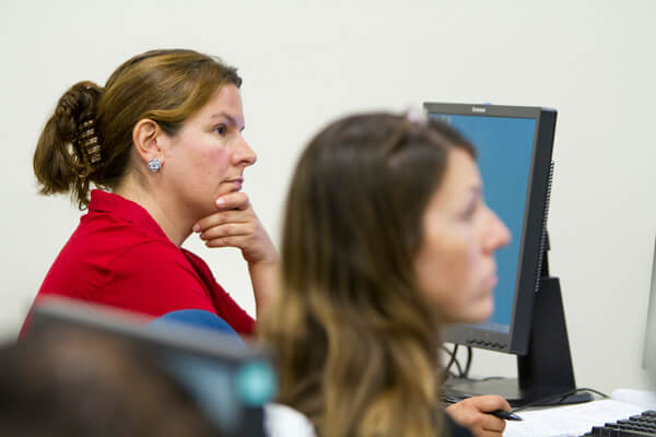 Images of BU students learning about paralegal stuff